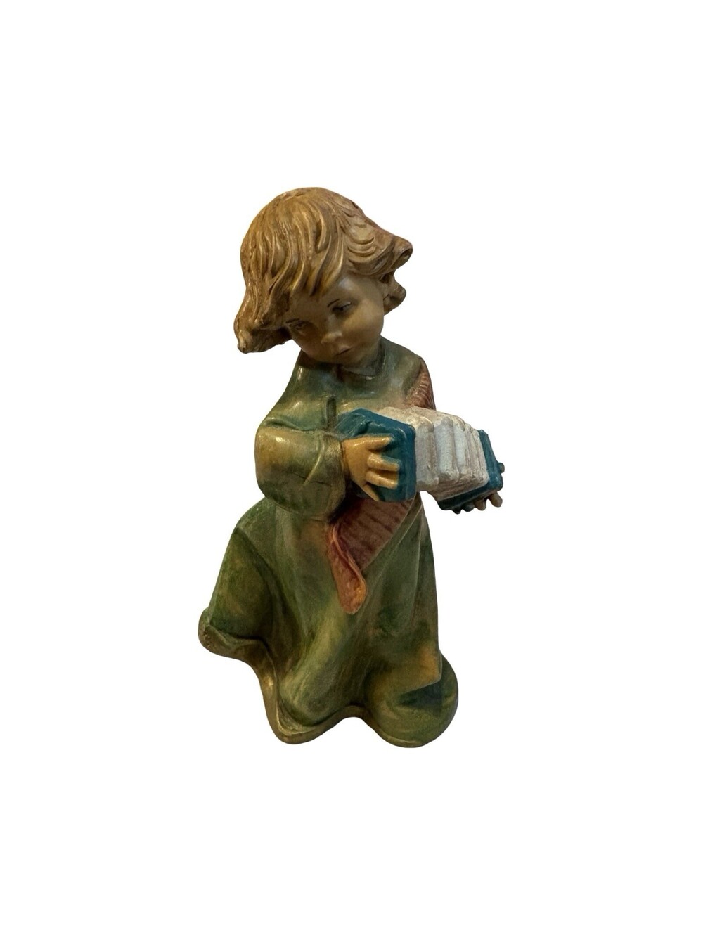 Vintage Fontanini 4” Figure 1994 Nativity Italy Accordion Music Box Top